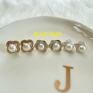 #1 Pearl Stud Earrings Set Buy2 Get3